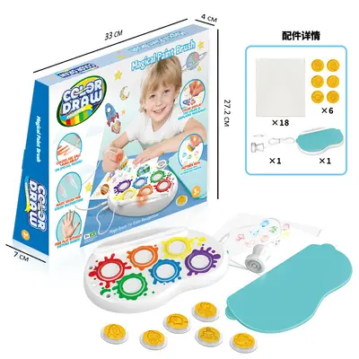 Magic paintbrush children's set, colorful, clean hands - 9