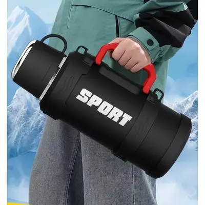 316 Stainless Steel Insulated Bottle, Large Capacity, 6-10 Jin, for Camping - 4
