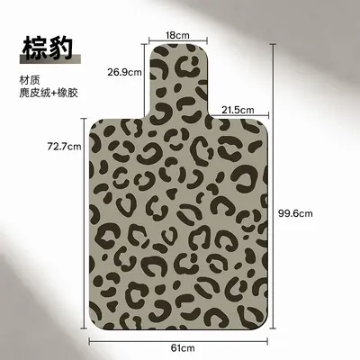 Pilates mat, non-slip base, suede, natural rubber, washable - 9