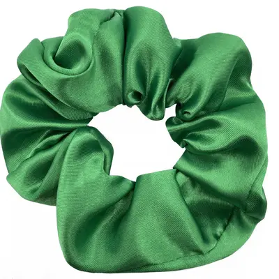 Mittelgroße Satin-Haargummis, einfarbig, Damen-Sport-Scrunchies