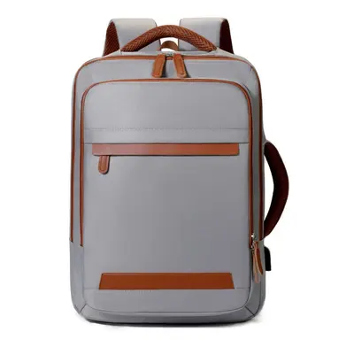 Expandable Large Capacity Unisex Business Backpack with Laptop Compartment - 8