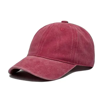 Vintage Baseballkappe aus reiner Baumwolle, gewaschen, weiches Oberteil, einfarbiger Sonnenschutz, Custom-Logo-Stickerei im Großhandel. - 9