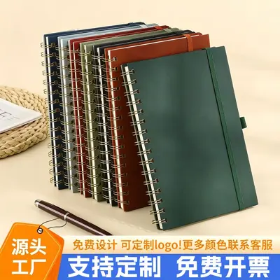 A5 Spiralli Not Defteri, Bağcıklı Minimalist Yaprak Defter, Öğrenci Günlüğü