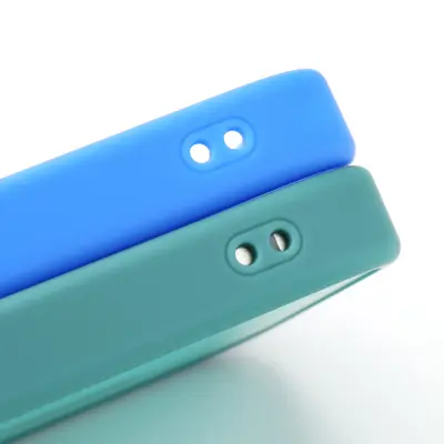 Apple iPhone 16 Plus leather-feel case in lake blue with magnetic stand