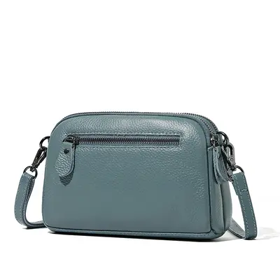 Damen-Umhängetasche aus echtem Leder, Schultertasche - 4