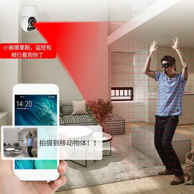 Sınır Ötesi Küçük Kardan Adam Gözetleme Kamerası Ev Güvenlik Monitörü HD Gece Görüşü İç Mekan Gözetleme Cihazı Kablosuz WiFi Kamera