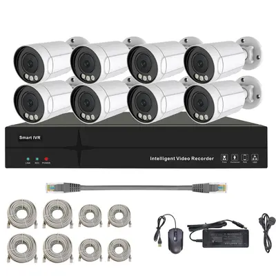 Grenzüberschreitender Export POE5MP Set Kameraüberwachung 4-Kanal 8-Kanal 16-Kanal hochauflösende Netzwerküberwachungsausrüstung 5 Megapixel
