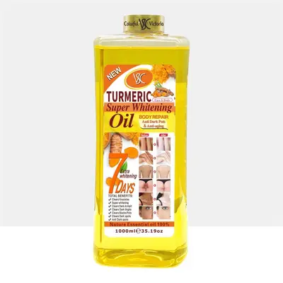 Turmeric Oil 1000ml, Moisturizing Anti-Dark Spot Body and Face Massage Oil