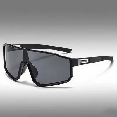 Neue Sunglasses Sports-Sonnenbrille polarisiert Regenbogenfarben Unisex einteilige Sonnenbrille Outdoor-Großrahmen-Windsicherungsbrille 3058