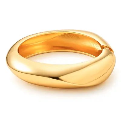 Beliebtes grenzüberschreitendes Armband Europa und Amerika, INS Minimalist unregelmäßiges Wellenmuster Schmuck Metall glänzendes Armband Frauenaccessoires