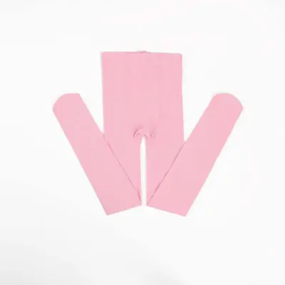 Children's Dance Socks, Velvet 90D White Tights - 10