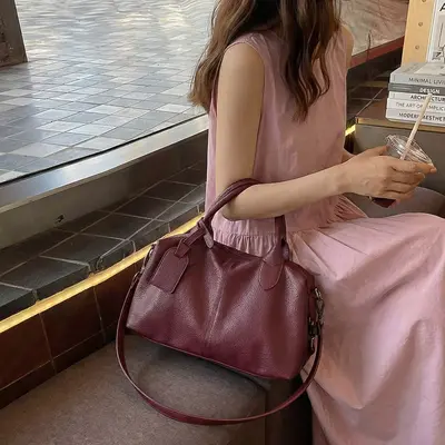 Large-Capacity Women's Single-Shoulder Bag, Simple Commuter Crossbody - 4