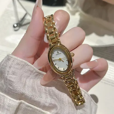 AIMANA New Pigeon Egg Dial Women's Watch Premium Elegant Luxury Temperament Wristwatch Exquisite Baguette Watch Wholesale