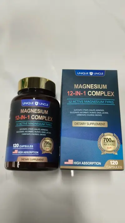 12-in-1 Compound Magnesium Capsules, Dietary Supplement - 8