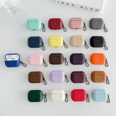 Litchi Pattern Protective Case for AirPods 1/2 and Apple AirPods Pro 3