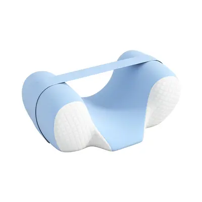 Memory foam orthopedic pillow with cervical spine support