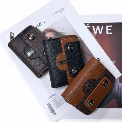 Men's Card Holder, Large Capacity Accordion Slots, for Driver's License and Registration - 1