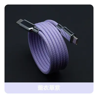 240W Braided Magnetic Data Cable for iPhone 16 PX and Android, PD Fast Charging, Type-C - 10