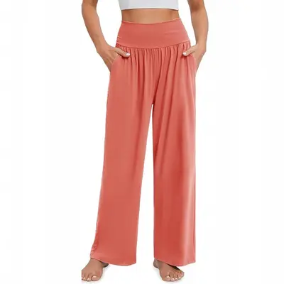 Damen Freizeit-Schlaghose Yoga Jogginghose, schmale Passform - 3