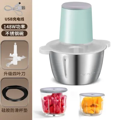 Meat grinder, 2L capacity, USB cable, fully automatic - 12