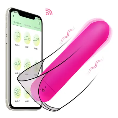 Stokta Kadınlar için Twilight APP model şarj edilebilir mini vibratör, orgazm mastürbasyon AV stick anal plug bullet.