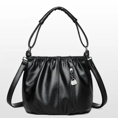 Women's Hand and Shoulder Bag, Soft Leather-Look, Versatile Crossbody for Everyday Use - 5