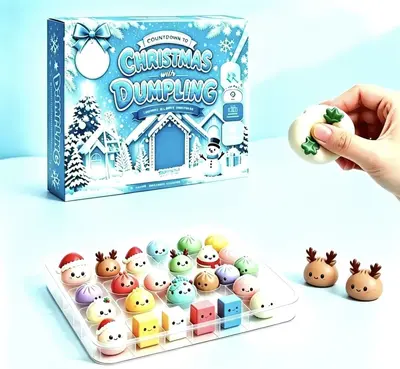 Fidget Squishy Weihnachts-Countdown-Kalender, Quetschspielzeug, Blindbox - 11
