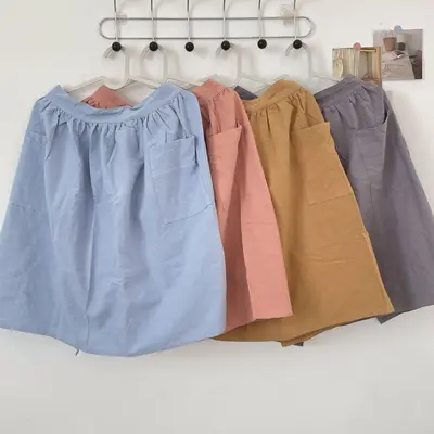 Pure Cotton Adult Half Apron, Oil-Resistant, with Ties, bj412272