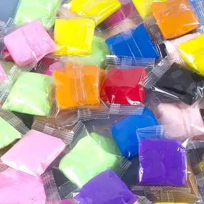 12-farbige ultraleichte Modelliermasse mit Radiergummi, 10 g für Kinder