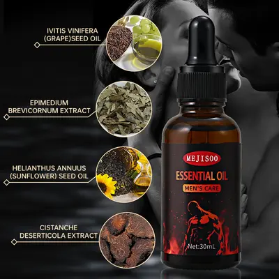 Men's Warming Massage Oil, Moisturizing