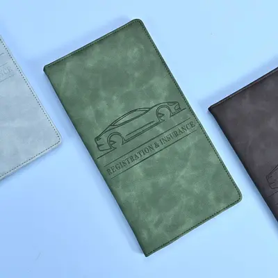 US Driver's License Leather Holder, Vehicle Document Holder, Passport Bag - 8