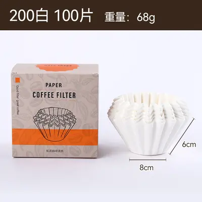 Cake-Style Coffee Filter Paper, for Drip and Pour-Over Coffee Makers, Folding - 10