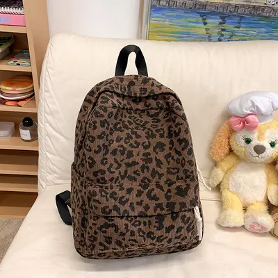 Leopard Print Backpack, Large Capacity, for College Students - 8