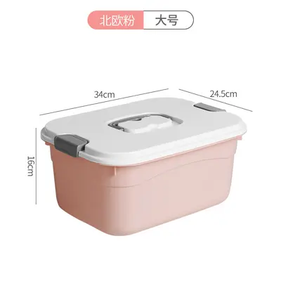 Plastic Storage Box with Lid Extra Large Portable - 12