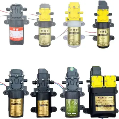 12V Agricultural Sprayer Diaphragm Water Pump, High Pressure Self-Priming Motor