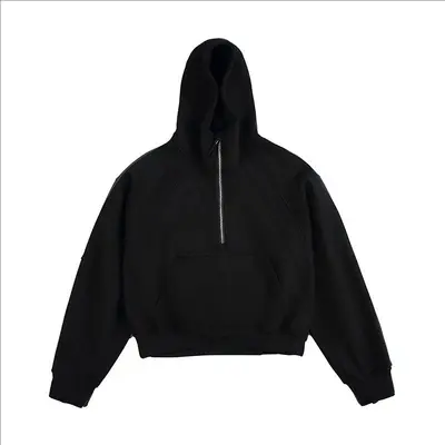 Thick Hooded Half-Zip Sweatshirt Jacket for Men and Women
