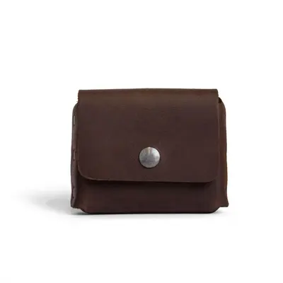 Herren-Gürteltasche, querformatig, retro, Fächer für Karten und Scheine - 5