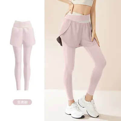 Kadın Yoga Pantolonu, Yüksek Bel, Yan Cepli, Şeffaflık Önleyici Spor Pantolonu - 8