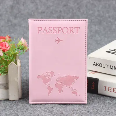 Sınır ötesi özel yapım stokta bulunan harita baskılı PU pasaport kılıfı pasaport tutucu pasaport çantası pasaport koruyucu kartlık belge tutucu kart kılıfı - 10