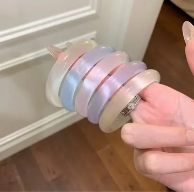 Zertifiziertes Violett-Achat-Armband Katzenauge - 8