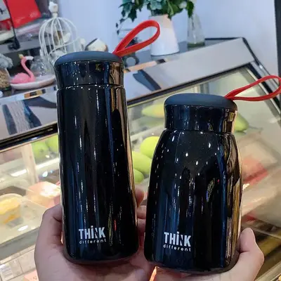 Halo Termos Bardak Paslanmaz Çelik Seyahat Bardağı, Taşınabilir Mini 2'li - 5
