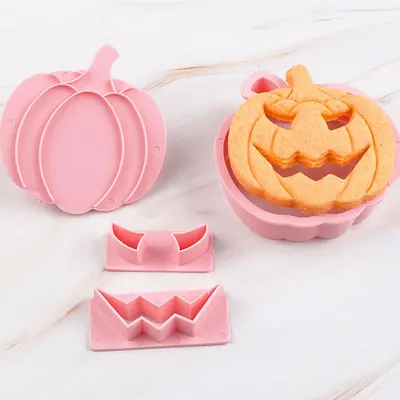 Cadılar Bayramı 3D stereo kurabiye kalıbı, kek ve fondant için