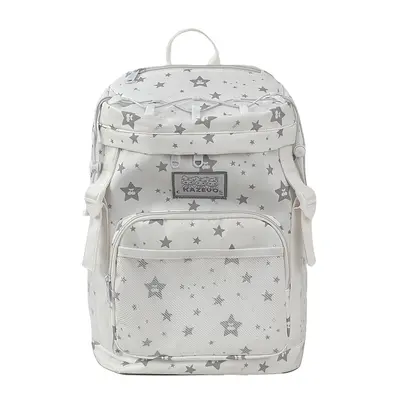 Cute Star Pattern Student Backpack, Large Capacity - 6