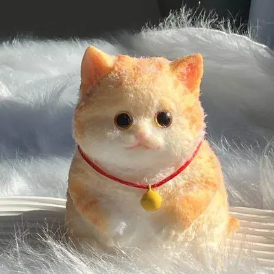 Hand-Painted Giant Chubby Cat Squishy Stress Relief Toy, DIY - 11