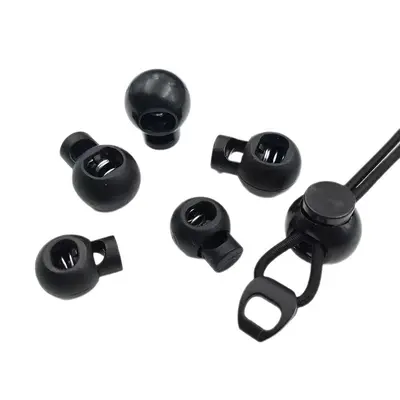 Transparent Plastic Spring Snap Buttons, Adjustable Cord Lock