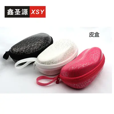 Bulk spot anti-stress eyeglass case leather case sunglasses case eyewear packaging box accessories mirror cloth EVA eyeglass case