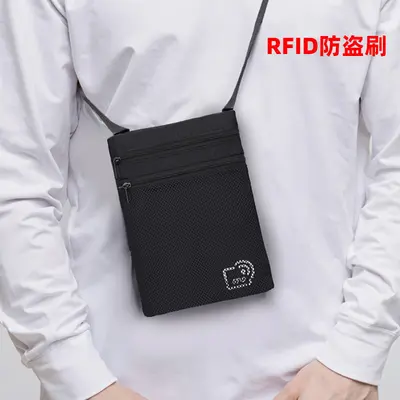 RFID pasaport çantası, boyun askılı, taşınabilir seyahat belge organizer - 2