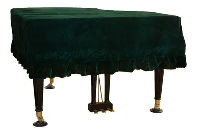 Gold Velvet Grand Piano Cover, Dust Cover (Bench Cover Not Included)