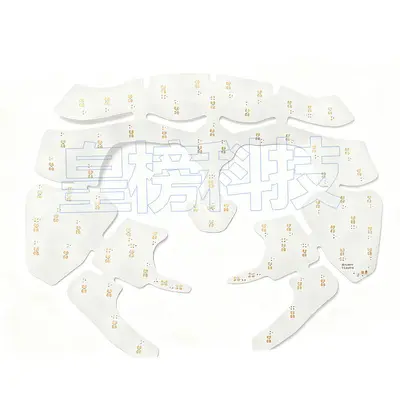 Transparent Beauty Mask FPC Flexible Circuit Board Custom High-Temperature Resistant Therapeutic Mask Machine LED Light Board Solution Development