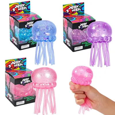Slow-rebound stress relief squeeze toy, jellyfish design - 7